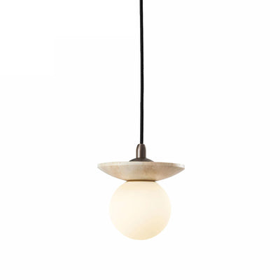 J. Adams Orbit Stone Pendant Light
