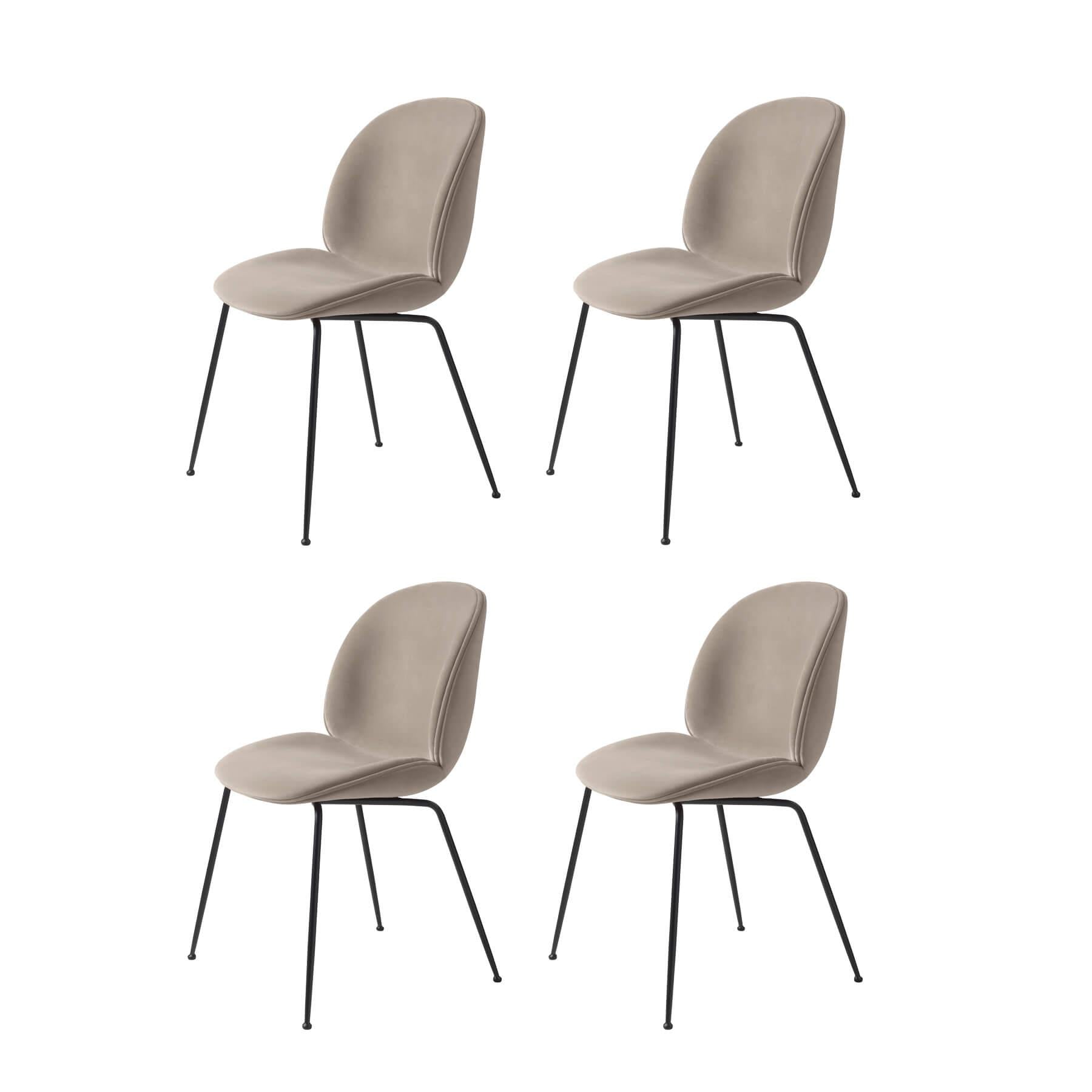 GUBI Beetle Fully Upholstered Dining Chair Bundle Set