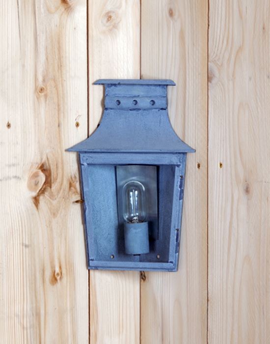 Lumart Chartres Inner Corner Lantern in Aged Zinc