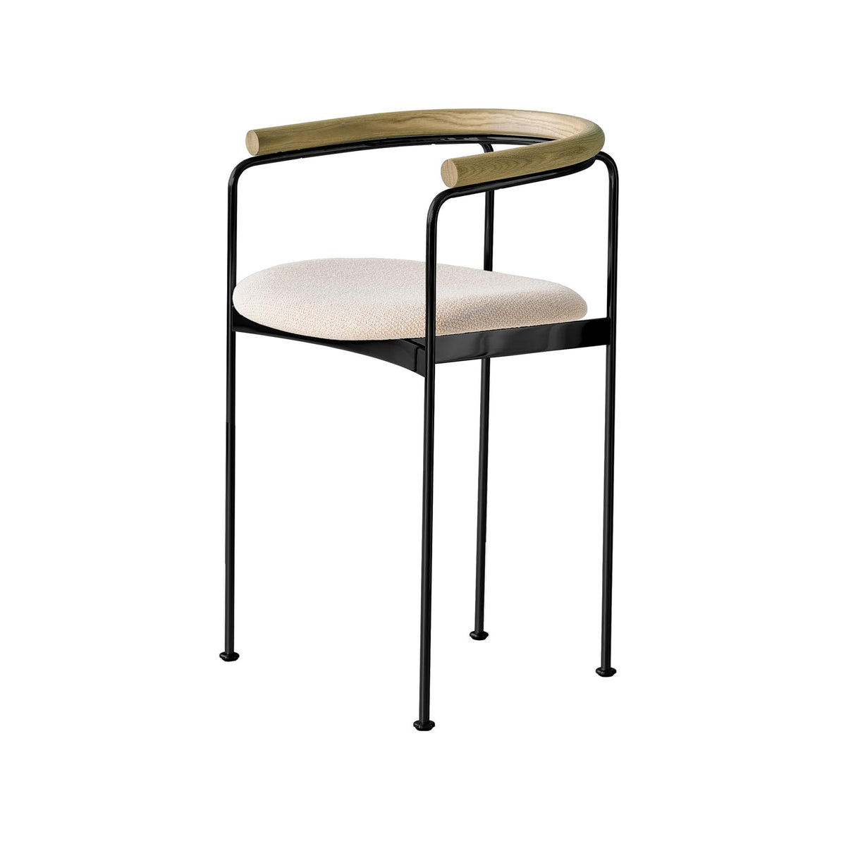 DK3 Baia Counter Stool with Wooden Back