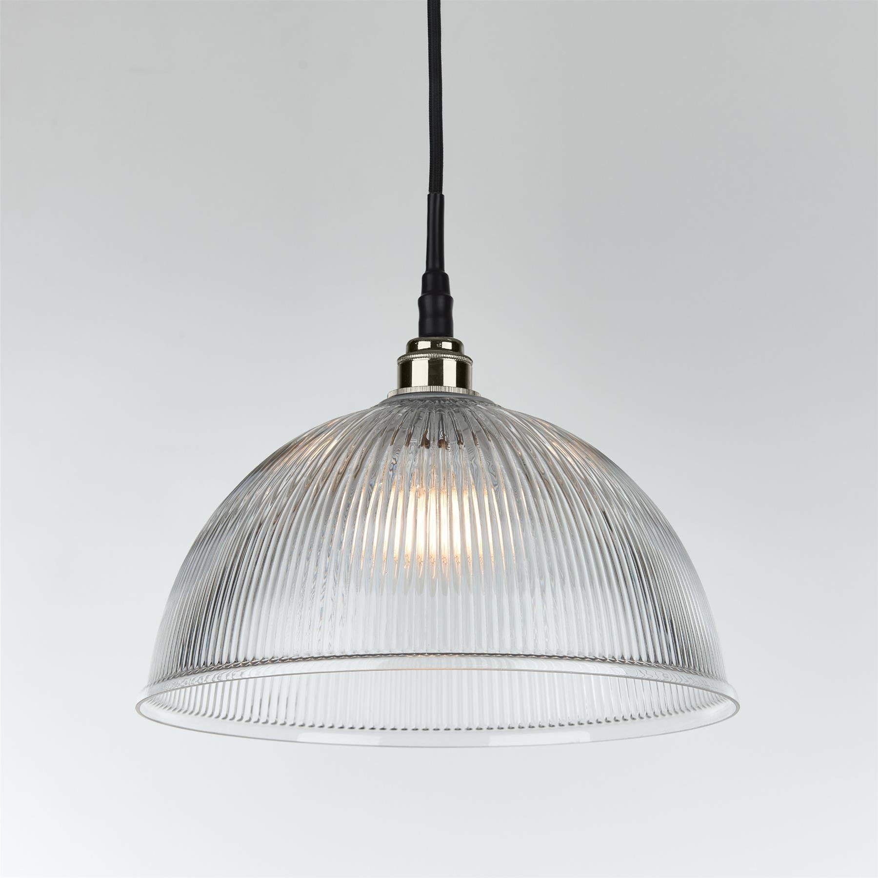 Old School Electric Prismatic Dome Pendant Light : Bathroom Version