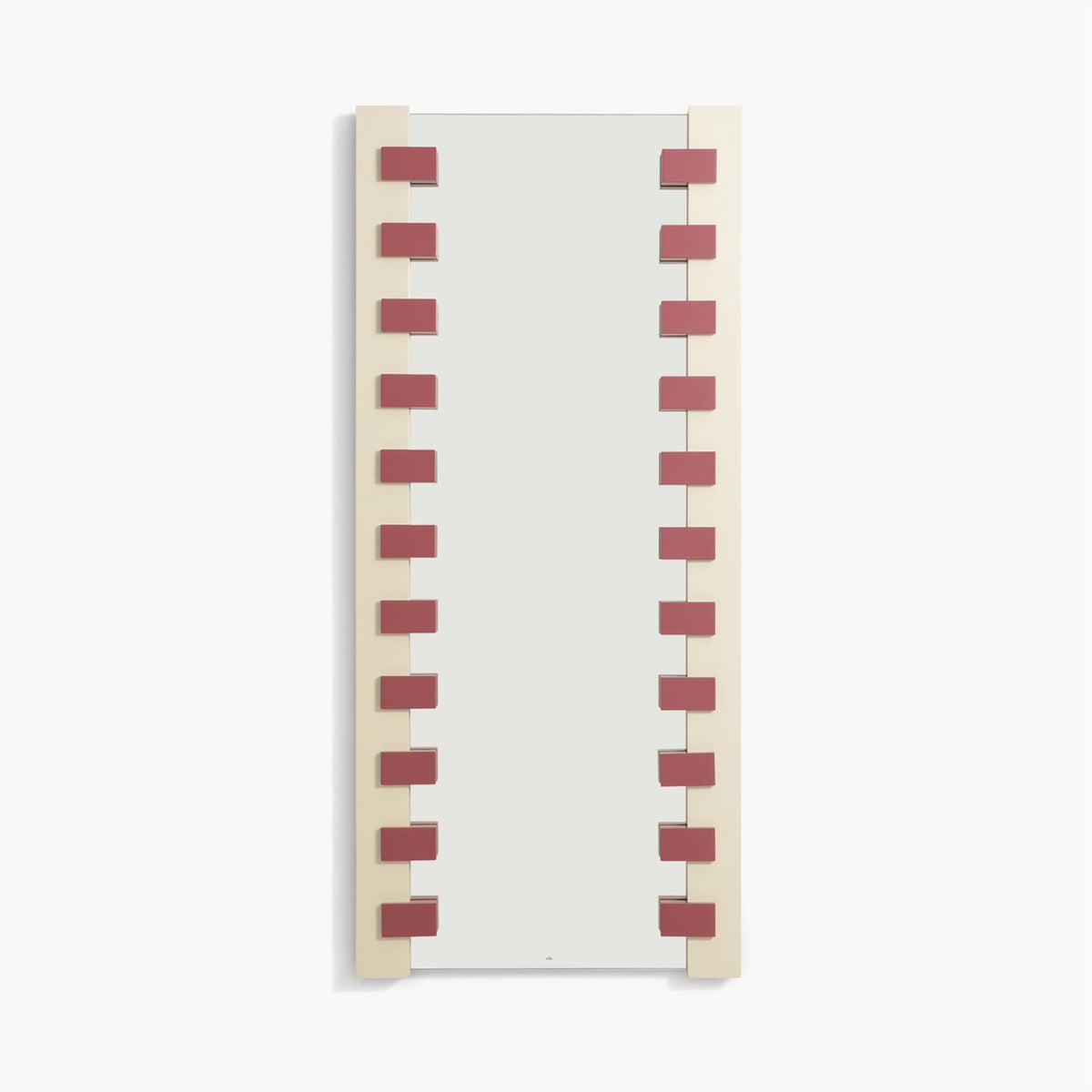 Outlet Ready To Hang Zip Mirror - Pearl and Cranberry
