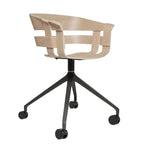 Design House Stockholm Wick Chair with 4 Star Swivel Wheel Base