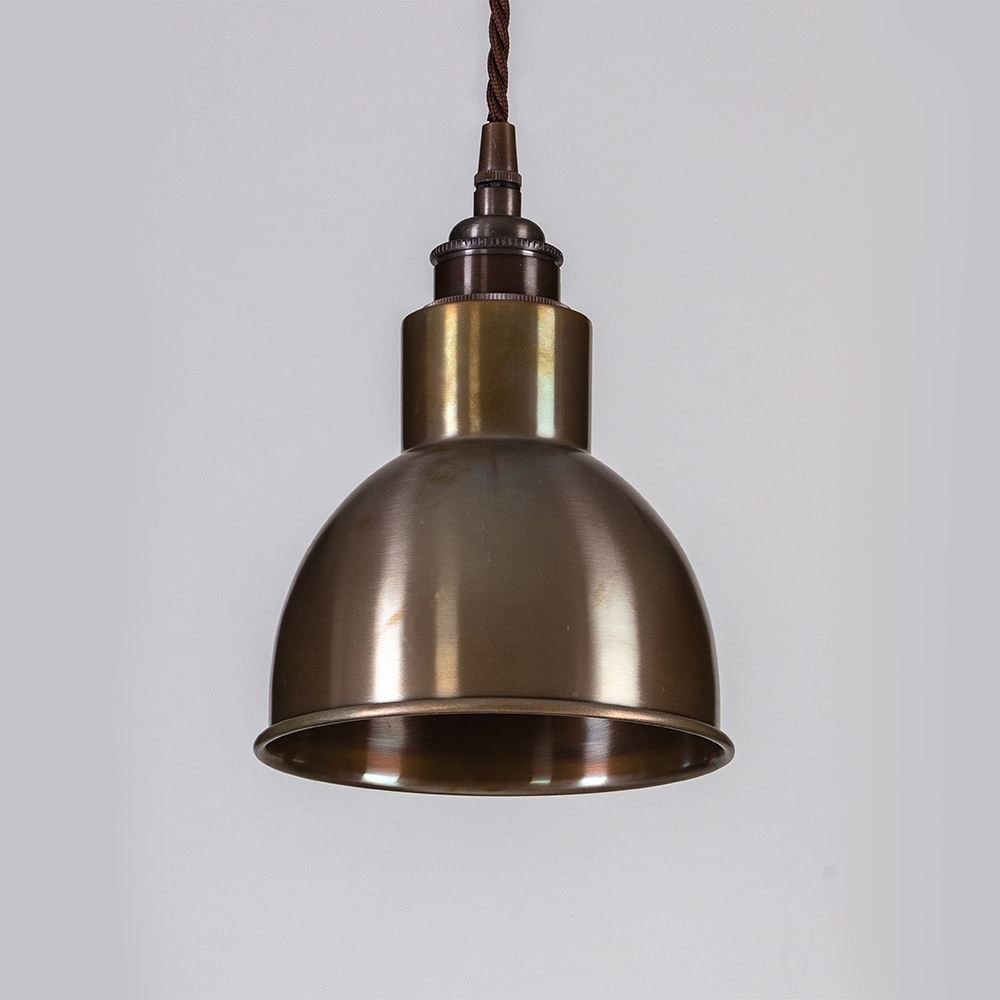 Old School Electric Churchill Pendant Light - Metal Shades