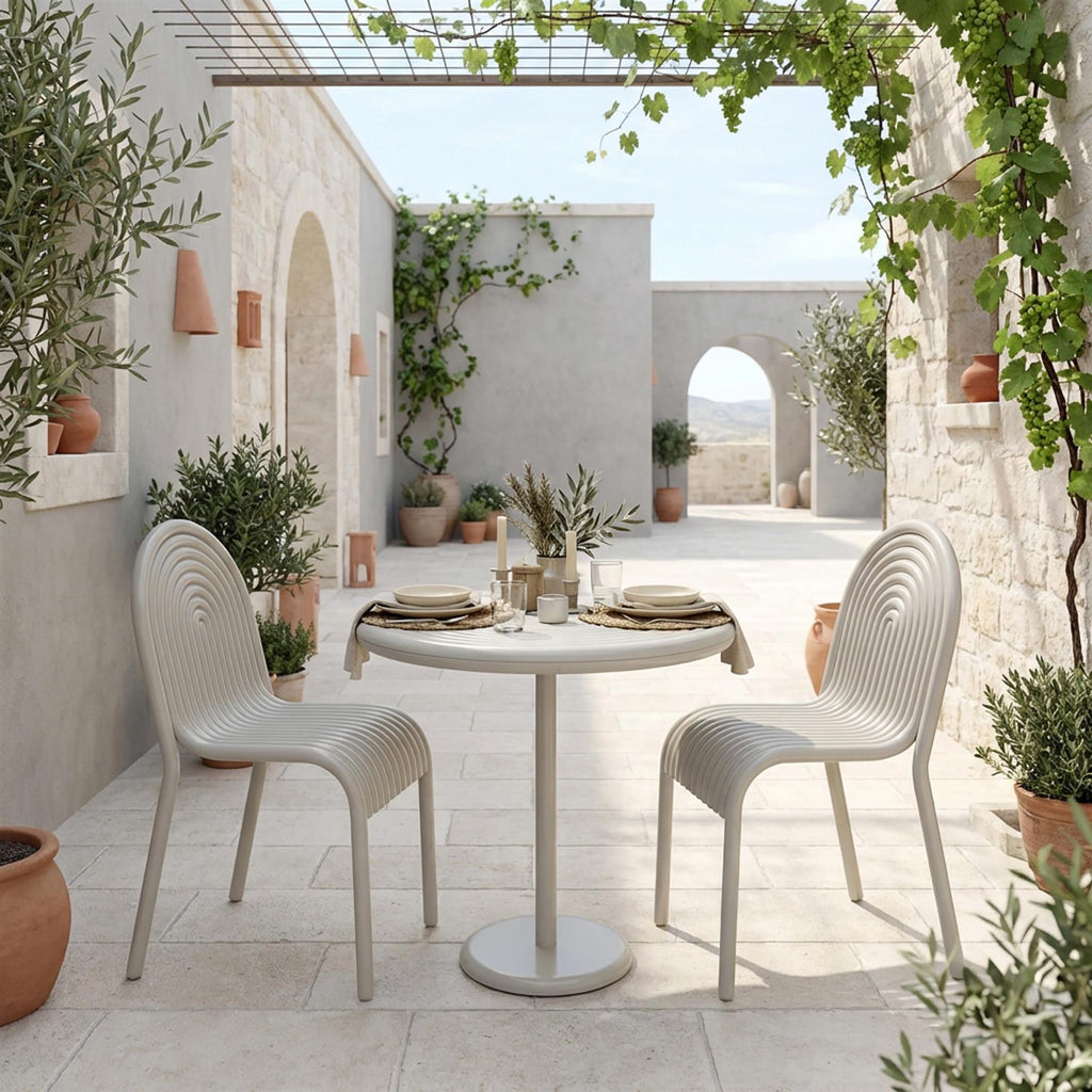 Tom Dixon Groove Garden Bistro Set - Curated by Holloways of Ludlow