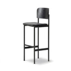Fredericia Plan Bar Stool with Upholstered Seat