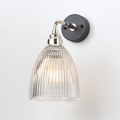 Old School Electric Elongated Prismatic Wall Light : Right Angled