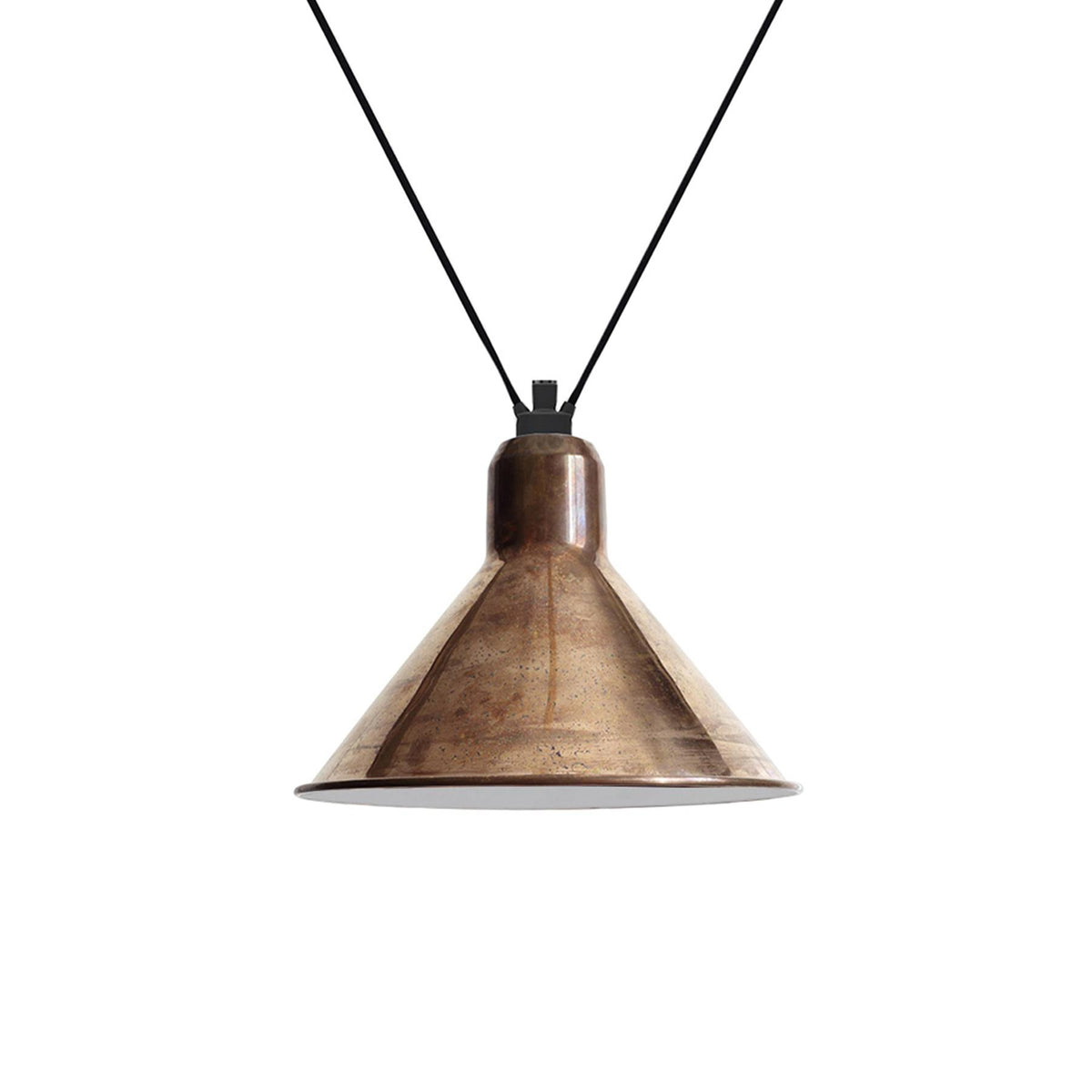 DCW Editions Les Acrobates De Gras Pendant 322 with Conical Shade
