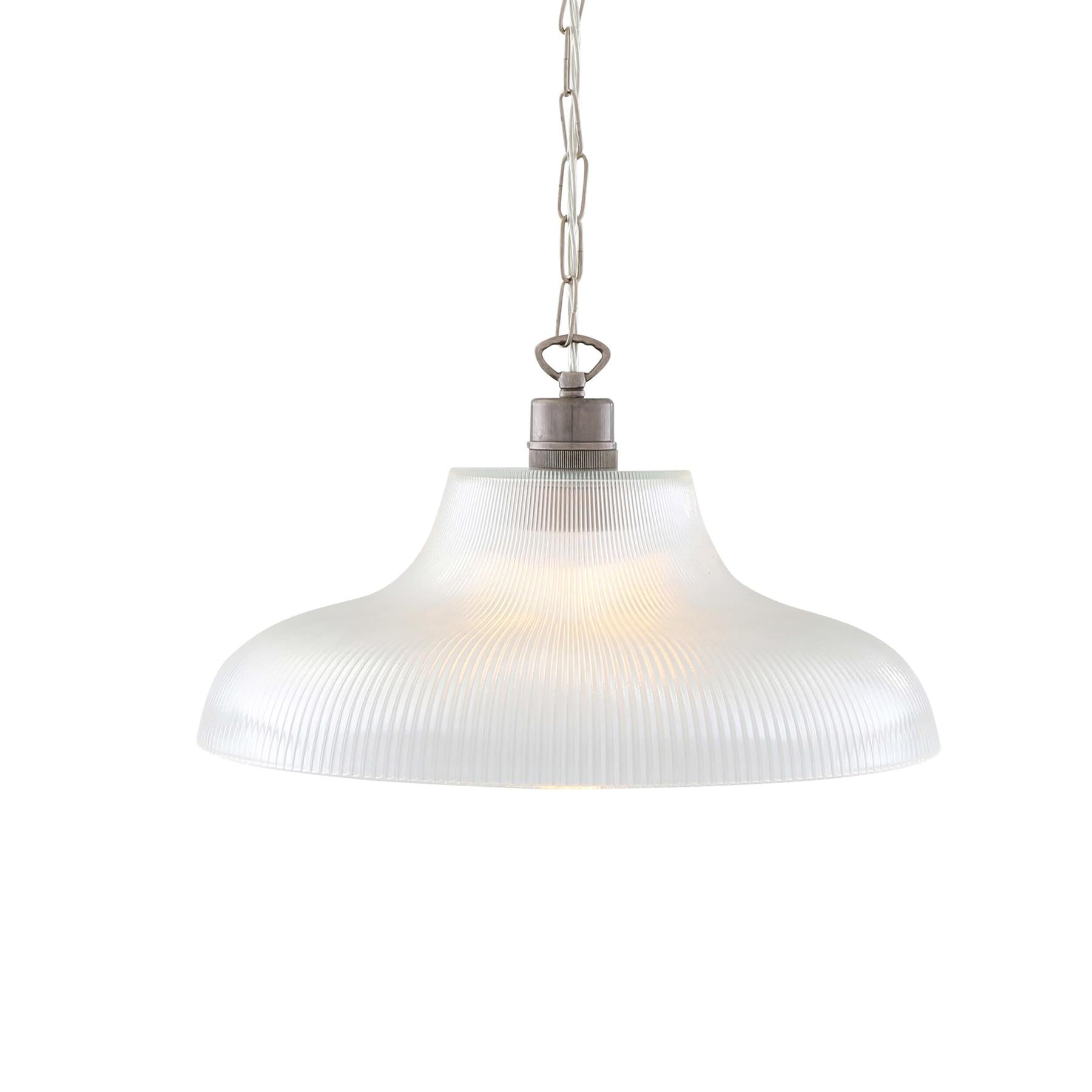 Mullan Lighting London Prismatic Railway Glass Pendant Light