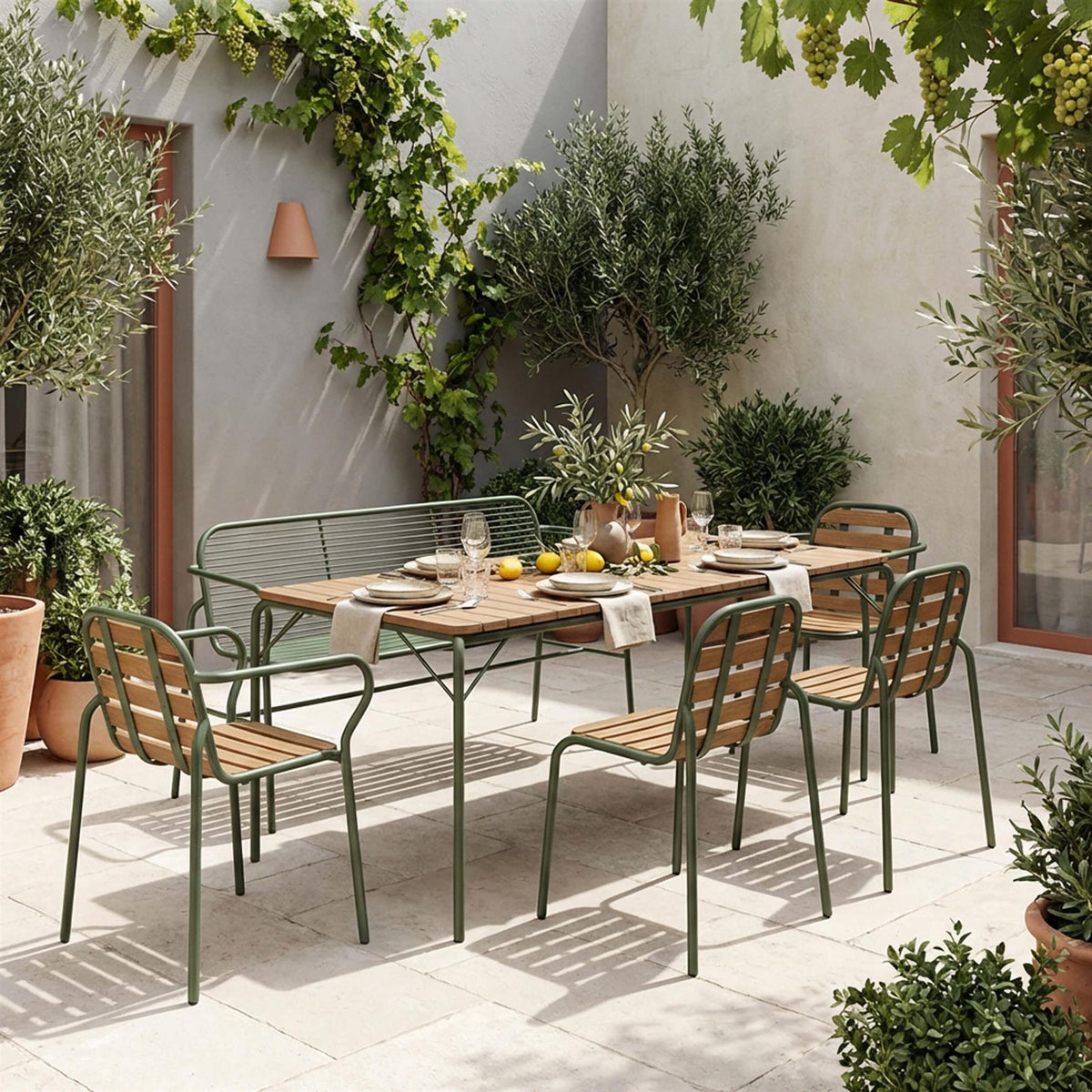 Normann Copenhagen Vig Wood Patio Set - Curated by Holloways of Ludlow