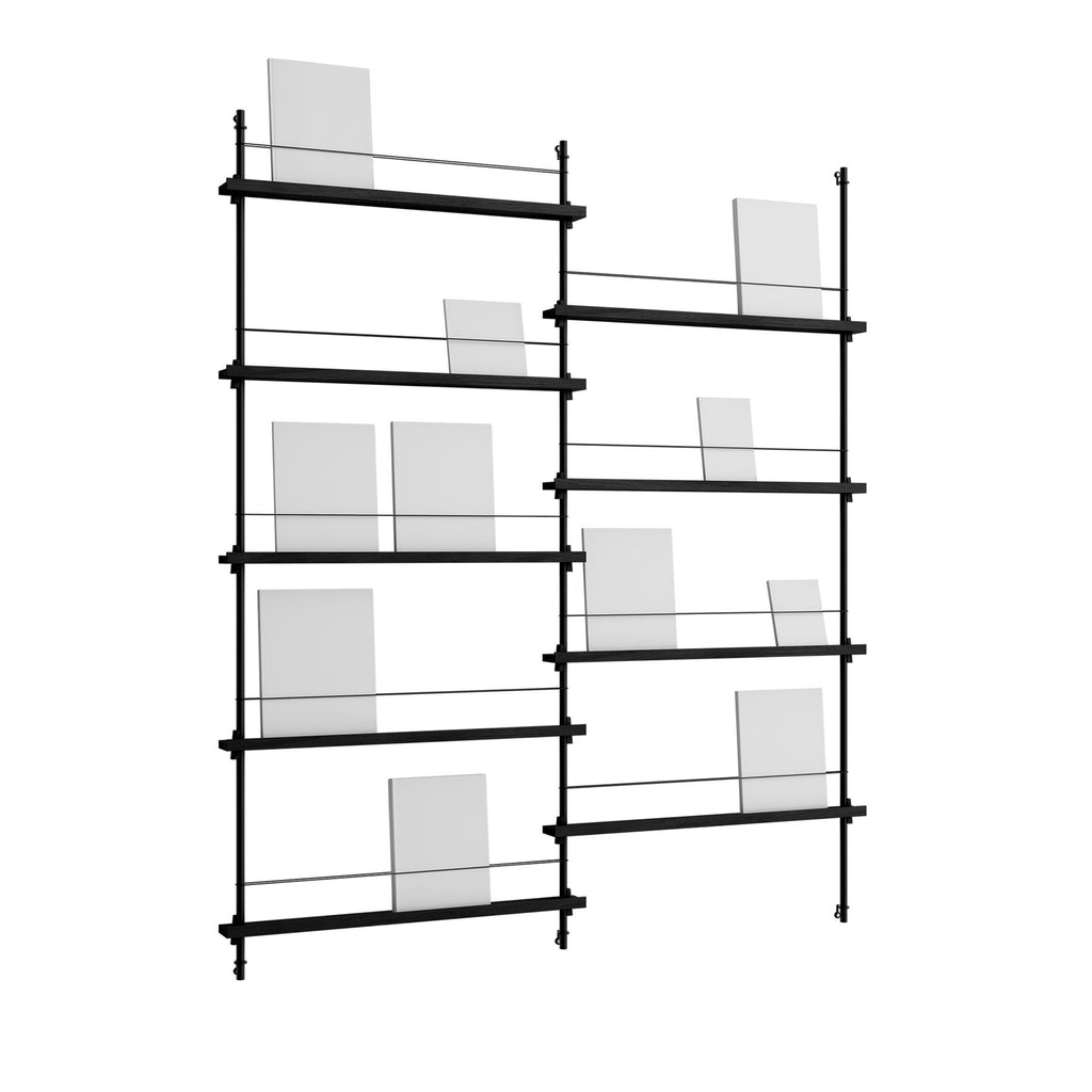 MOEBE Double Magazine Shelving Set