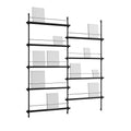 MOEBE Double Magazine Shelving Set