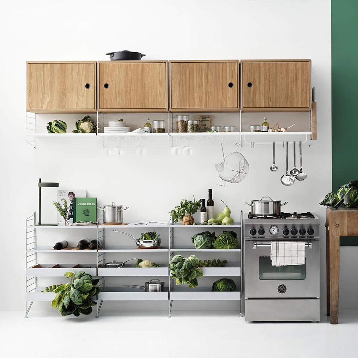 String Furniture Cabinet with Swing Door
