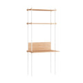 MOEBE Single Shelving System with Desk