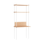 MOEBE Single Shelving System with Desk