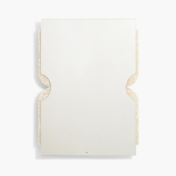 Outlet Ready To Hang Petal Mirror - Oyster