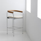 DK3 Baia Counter Stool with Wooden Back