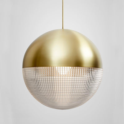 Ex-Display Lee Broom Lens Flair Pendant Light - Large, Brushed Brass