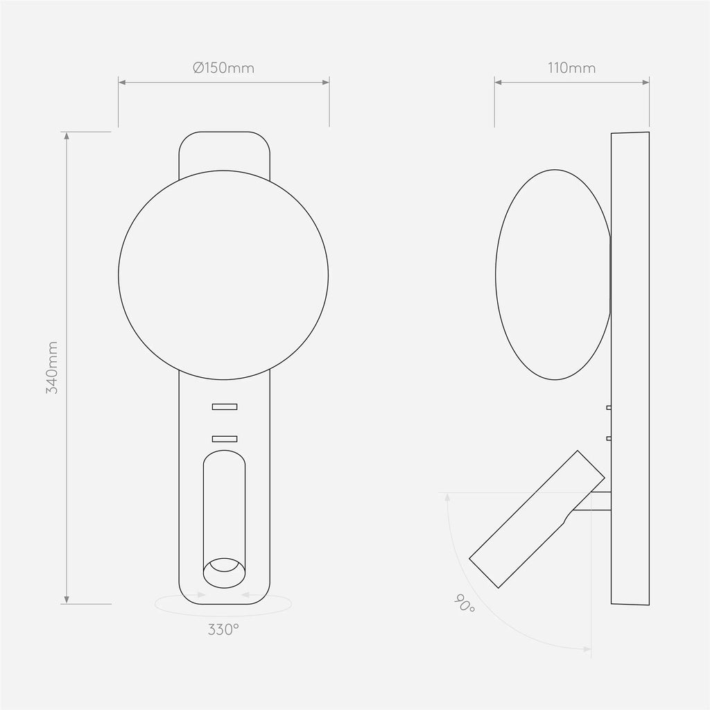 Astro Lighting Zeppo Reader Wall Light