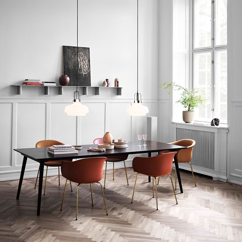 &Tradition JH28 Elefy Chair with Metal Legs