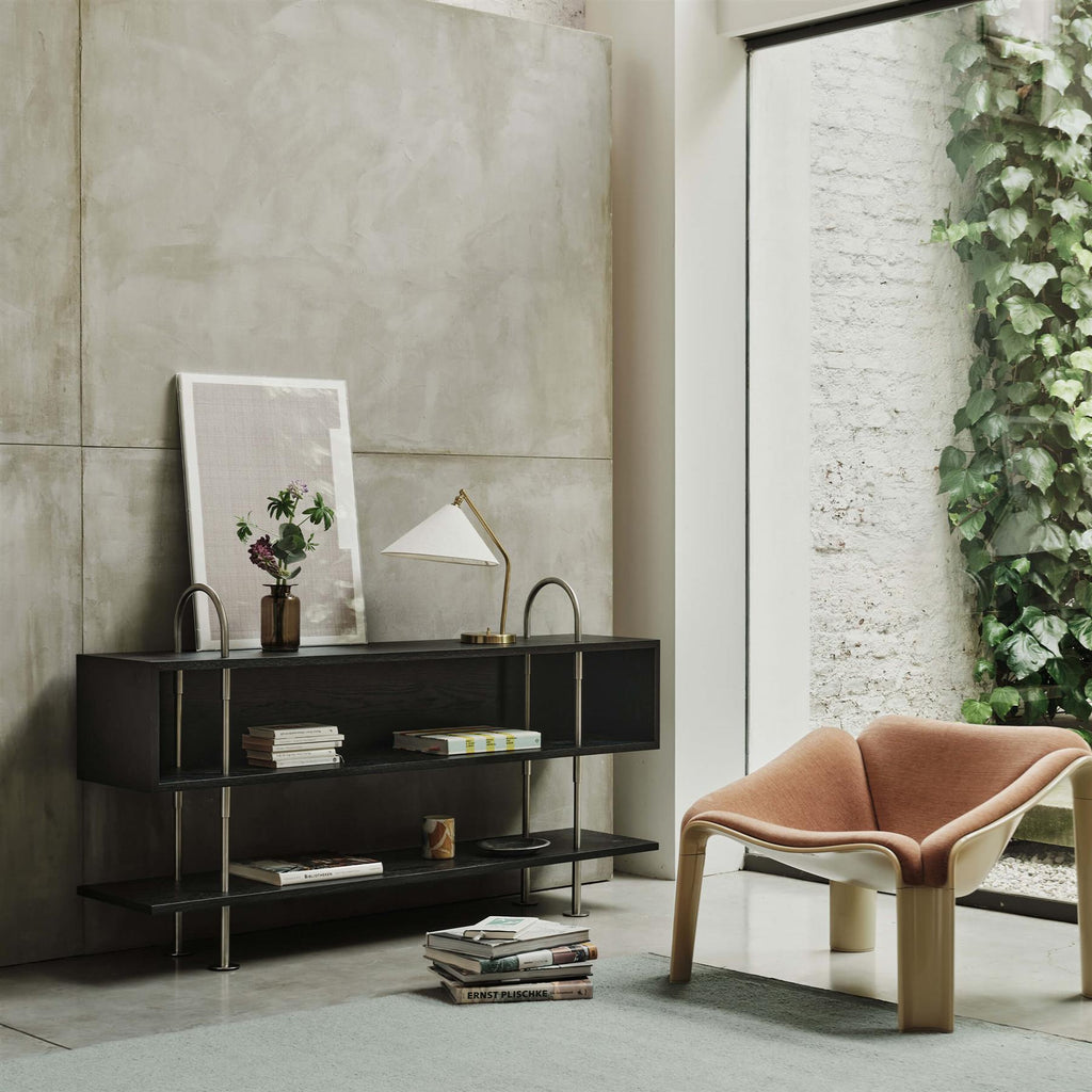 GUBI Grashoppa Lamp with Fabric Shade