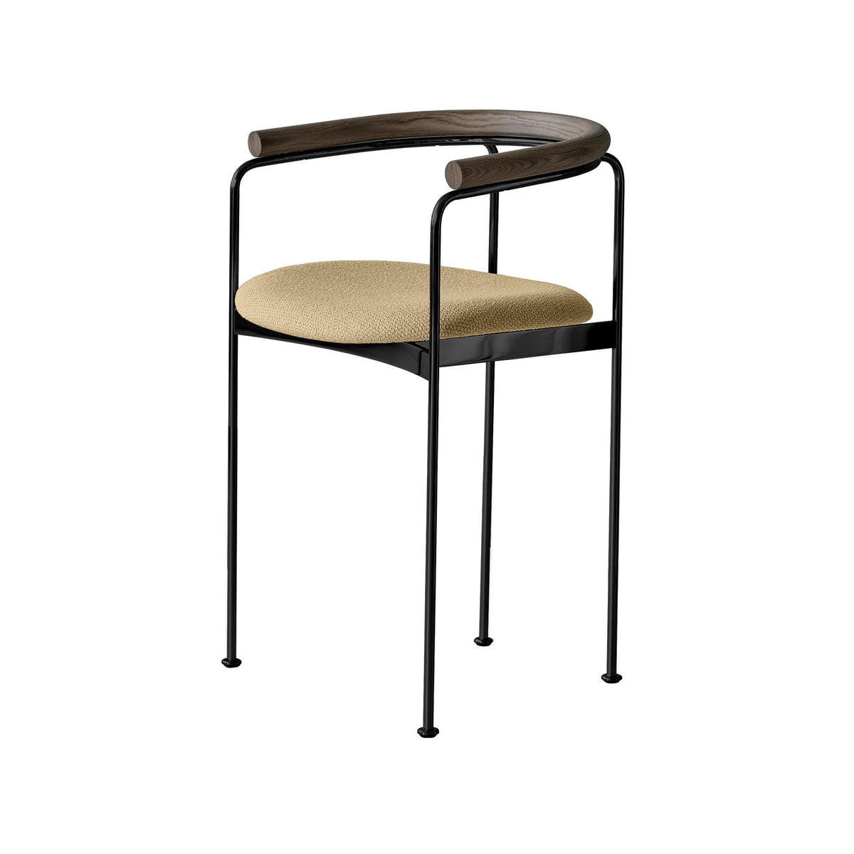 DK3 Baia Counter Stool with Wooden Back