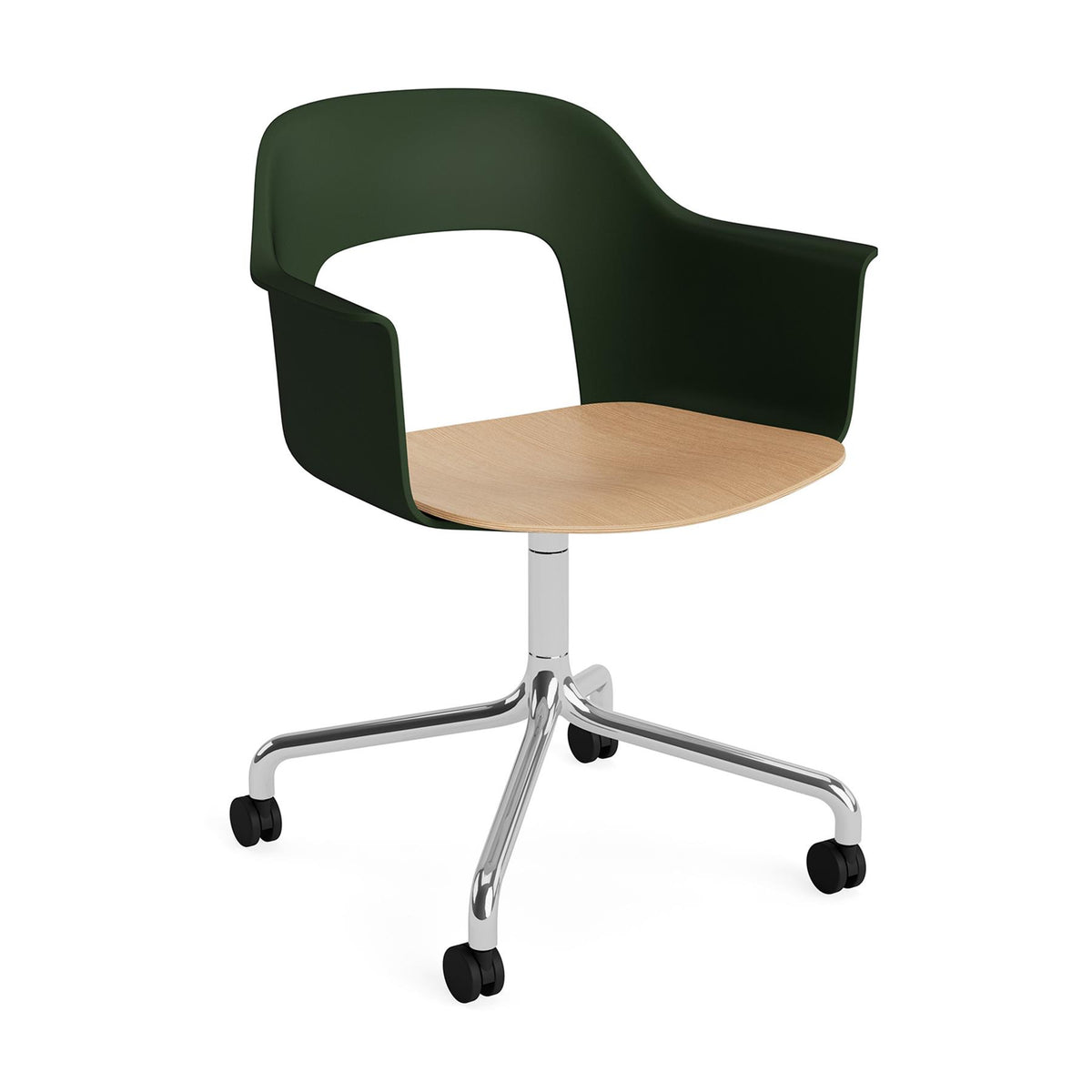HAY Layout Armchair 262 with 4 Star Swivel Wheel Base
