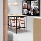 Ex-Display Muuto Base High Table - Oak Veneer, Black, 50cm, 105cm  **STORE COLLECTION ONLY**
