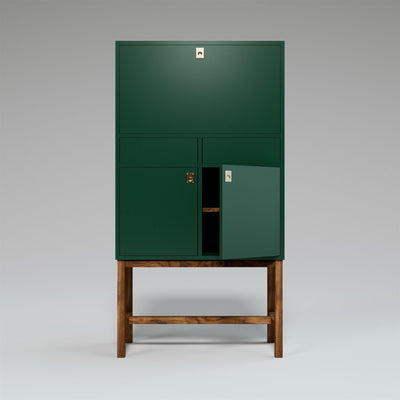 Outlet The Drinks Cabinet : Standard with Handles- Forest Green