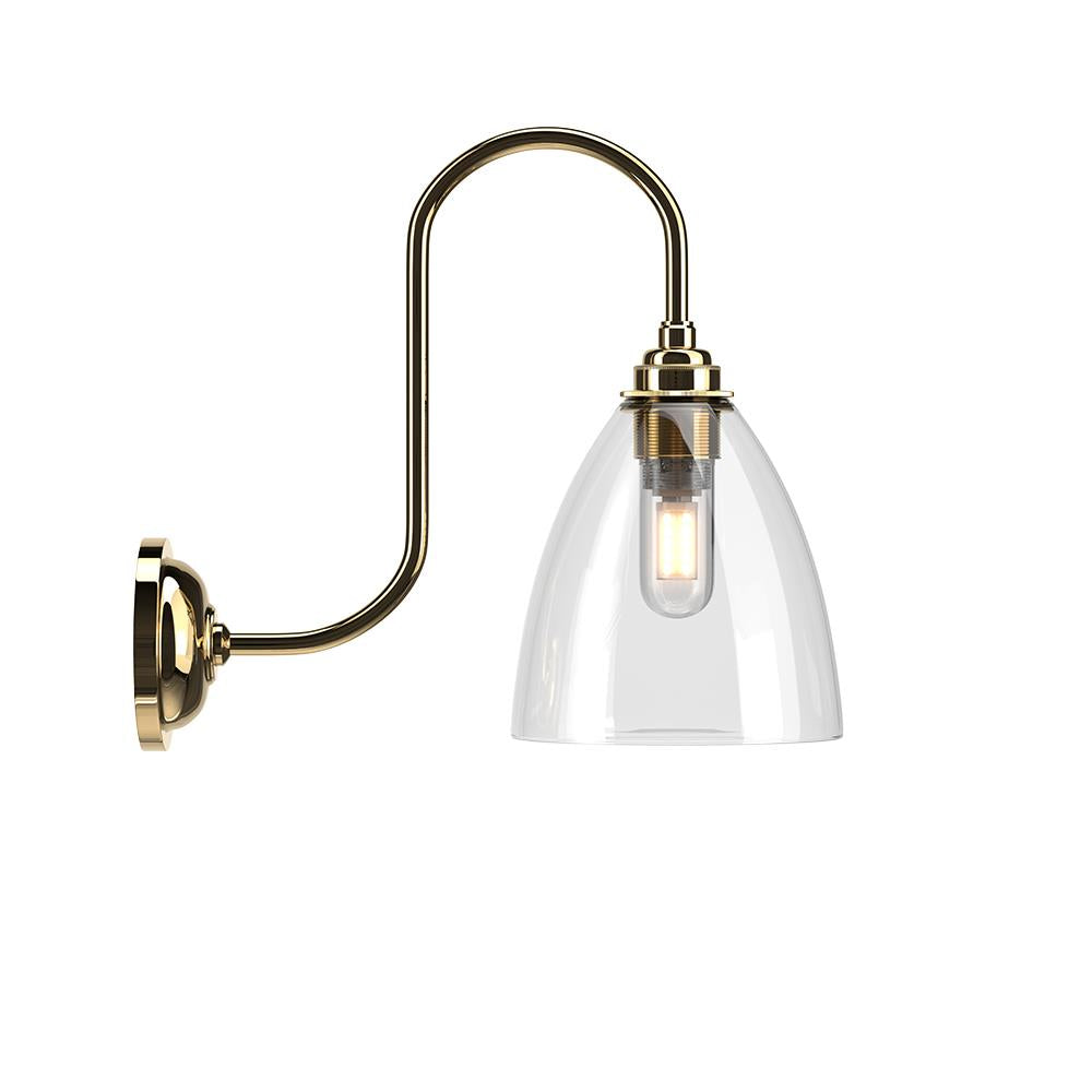 Fritz Fryer Ledbury Swan Neck Bathroom Wall Light