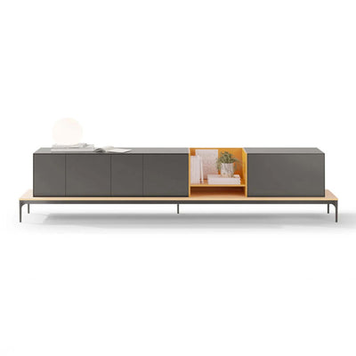 Treku Lauki Sideboard with Base - Natural Oak, Graphite & Ochre