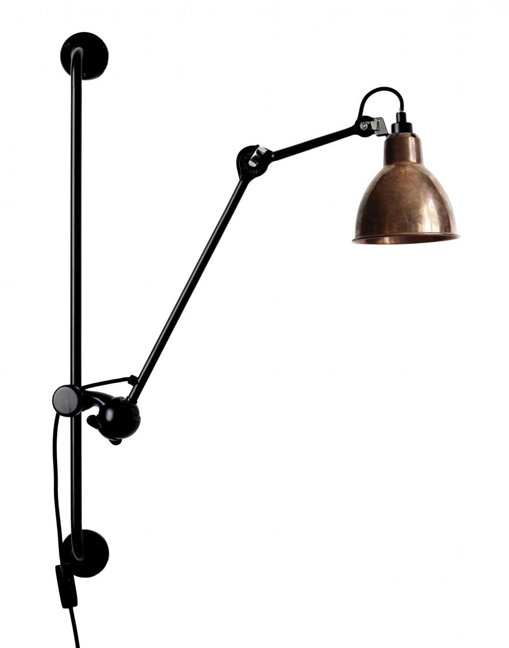 Outlet Lampe Gras 210 Wall Light - Raw Copper Shade, Round