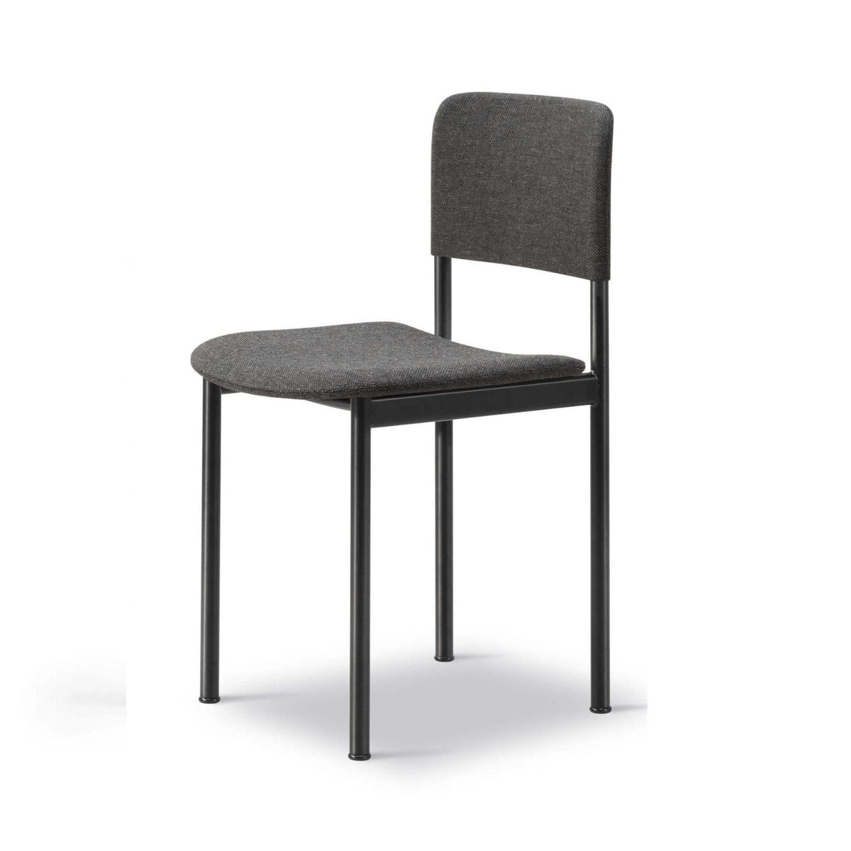 Fredericia Plan Dining Chair with Metal Legs, Fully Upholstered