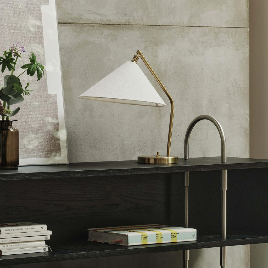 GUBI Grashoppa Lamp with Fabric Shade
