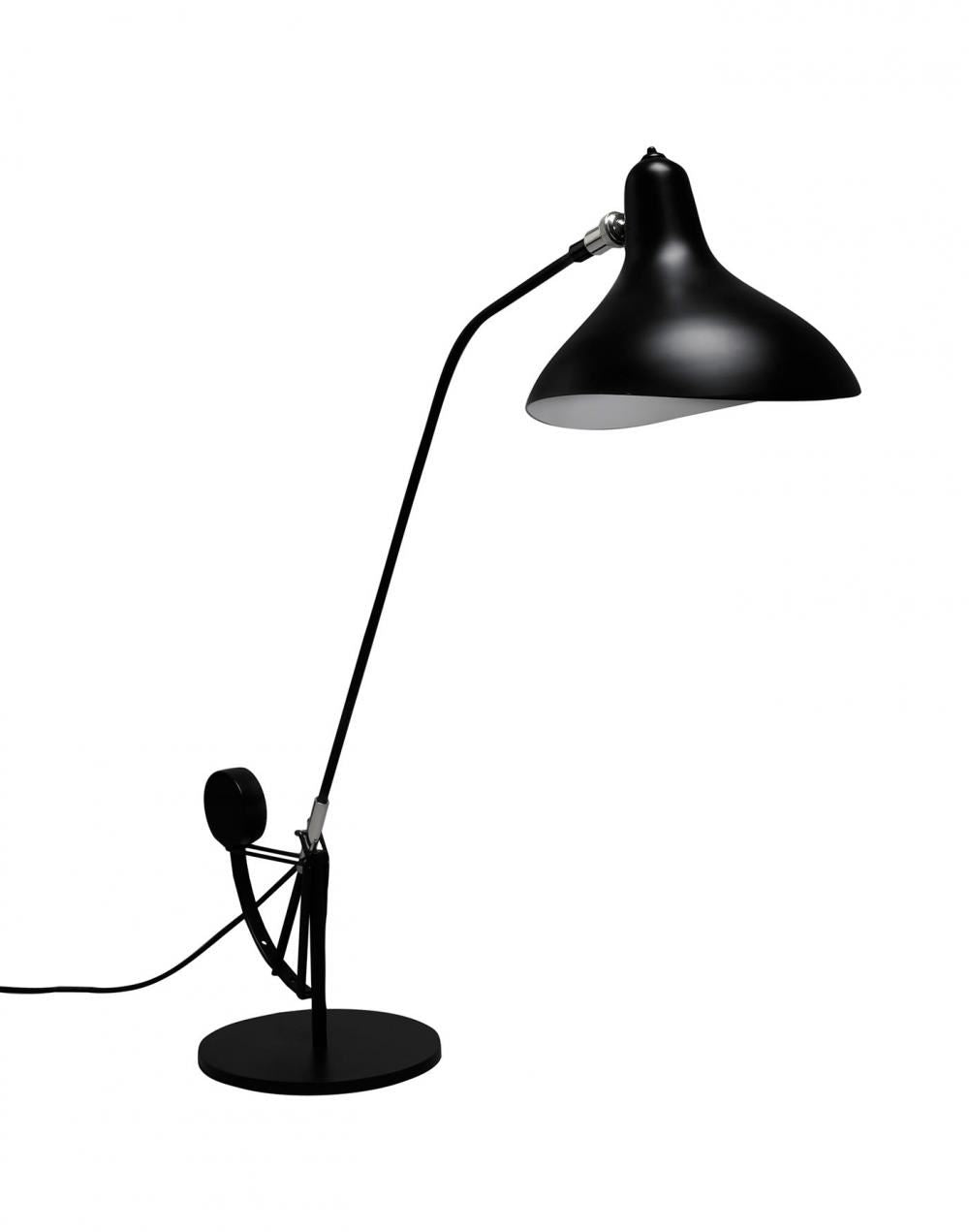 DCW Editions Mantis BS3 Table Lamp in Black Satin