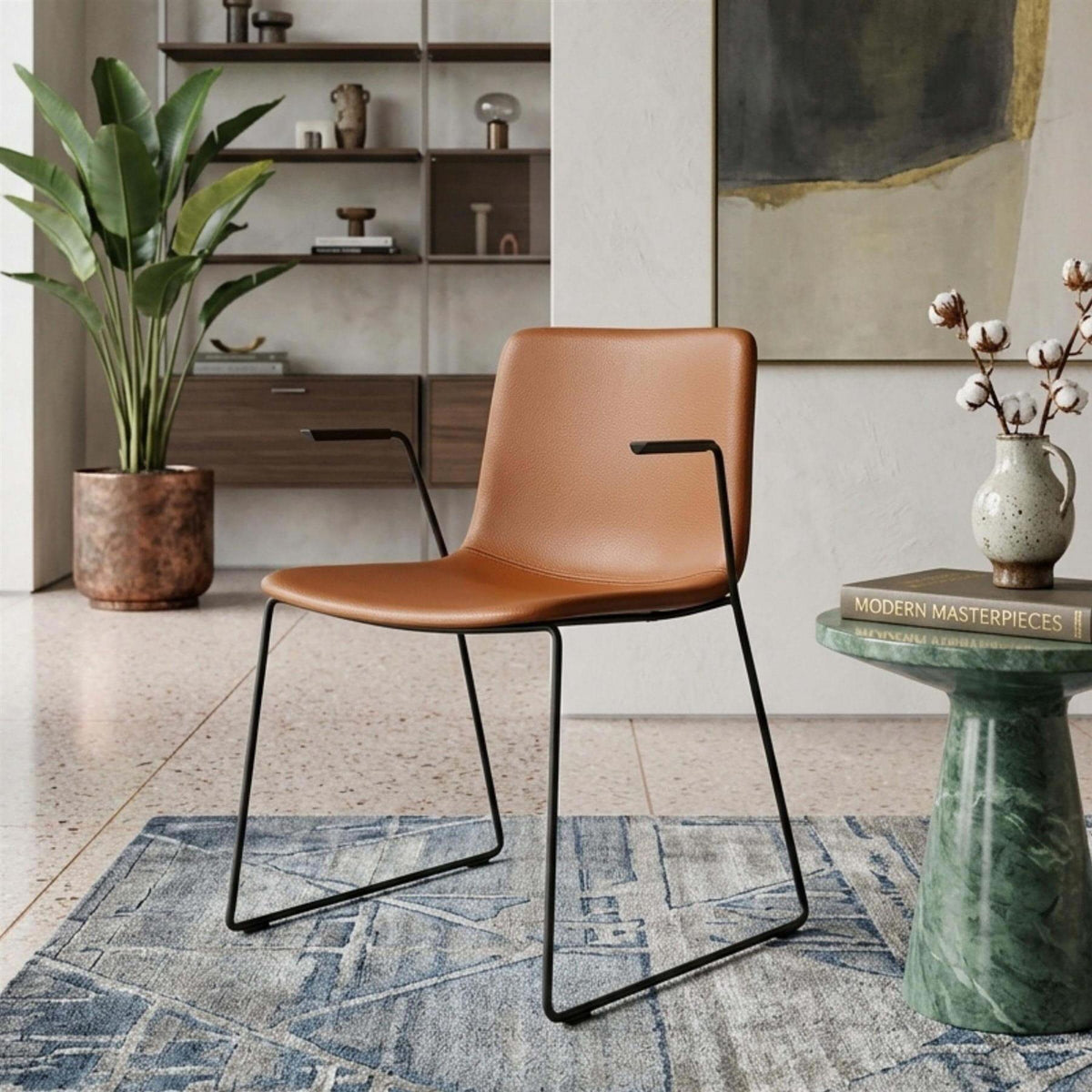 Fredericia Pato Sledge Armchair, Fully Upholstered