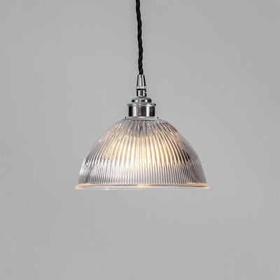 Old School Electric Prismatic Dome Pendant Light