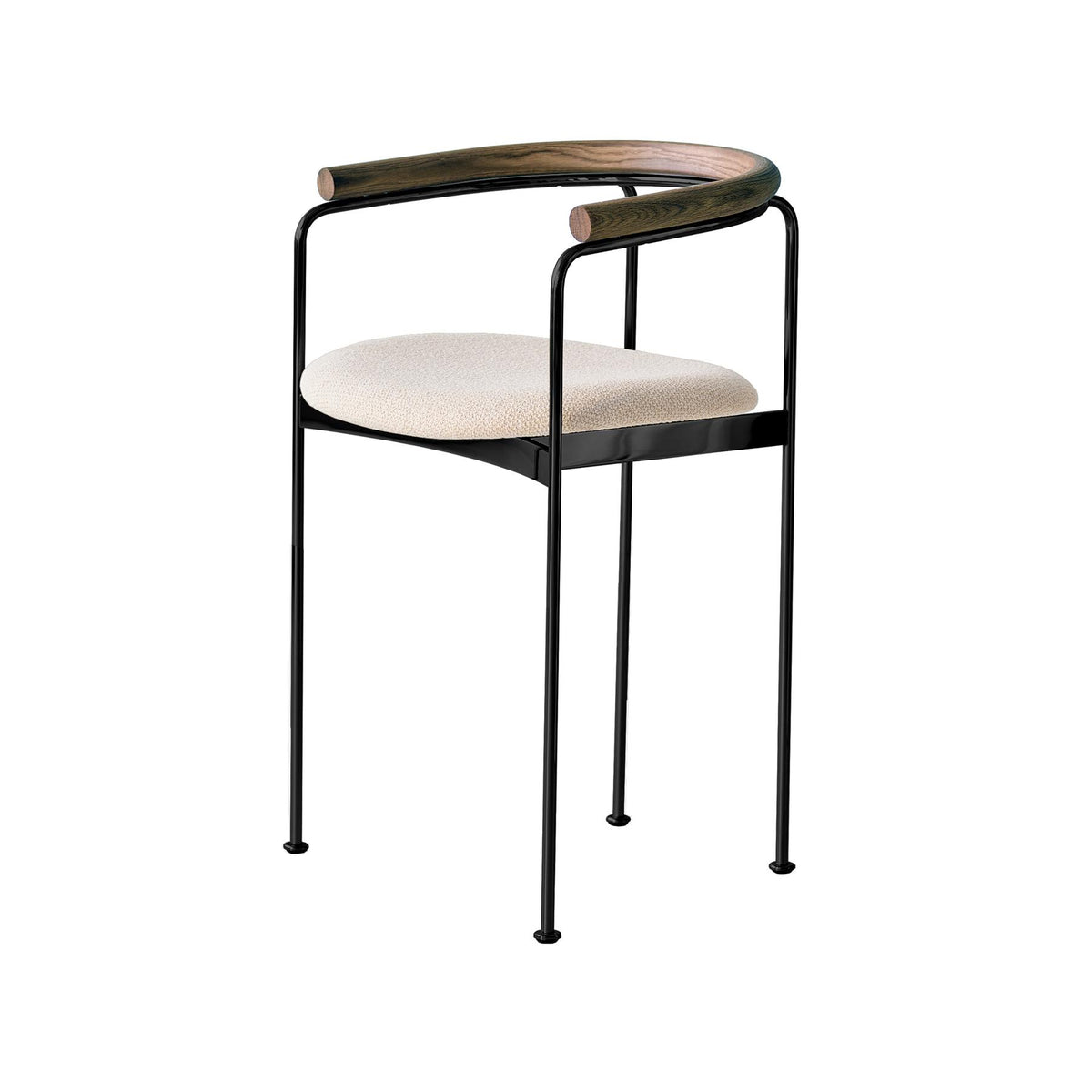 DK3 Baia Counter Stool with Wooden Back