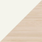 White Pigmented Oak with Alpino White HPL Laminate