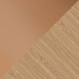 Natural oak with cognac leather