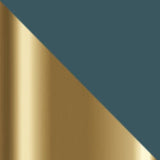 Brass & Petrol Blue Drawers