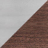 Walnut and aluminium