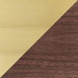 Walnut and brass