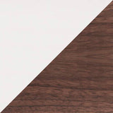 Walnut and white aluminium