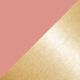Coral pink & brass