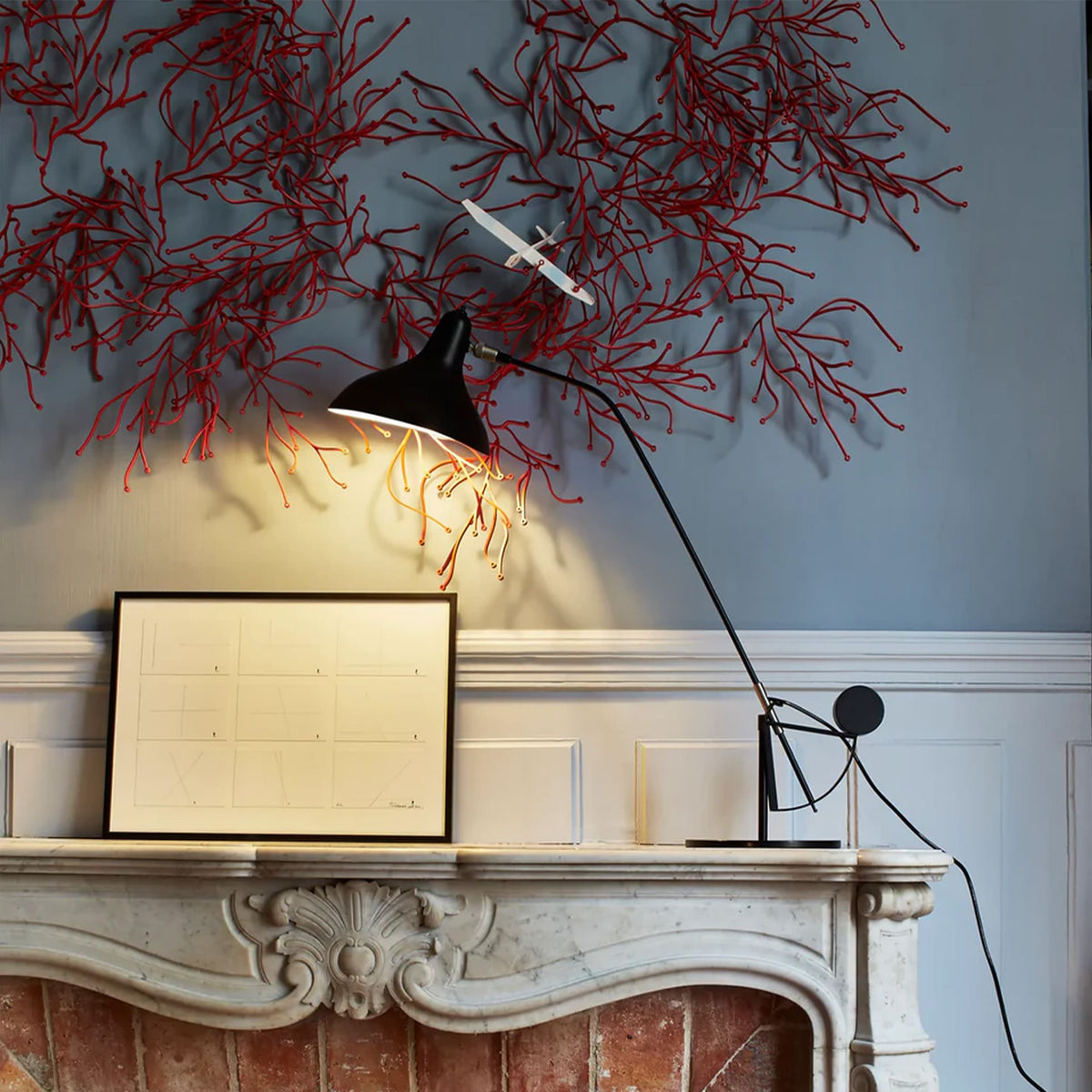 DCW Editions Mantis BS3 Table Lamp in Black Satin