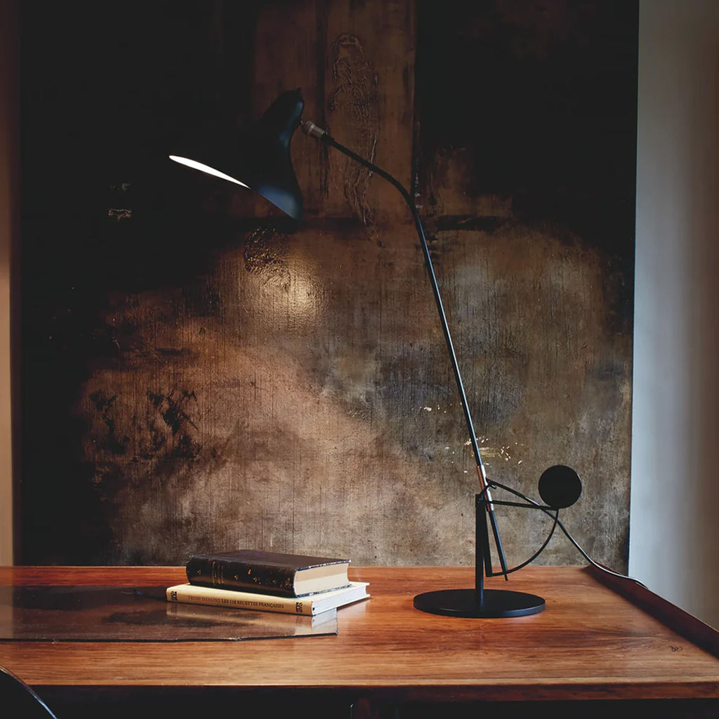 DCW Editions Mantis BS3 Table Lamp in Black Satin