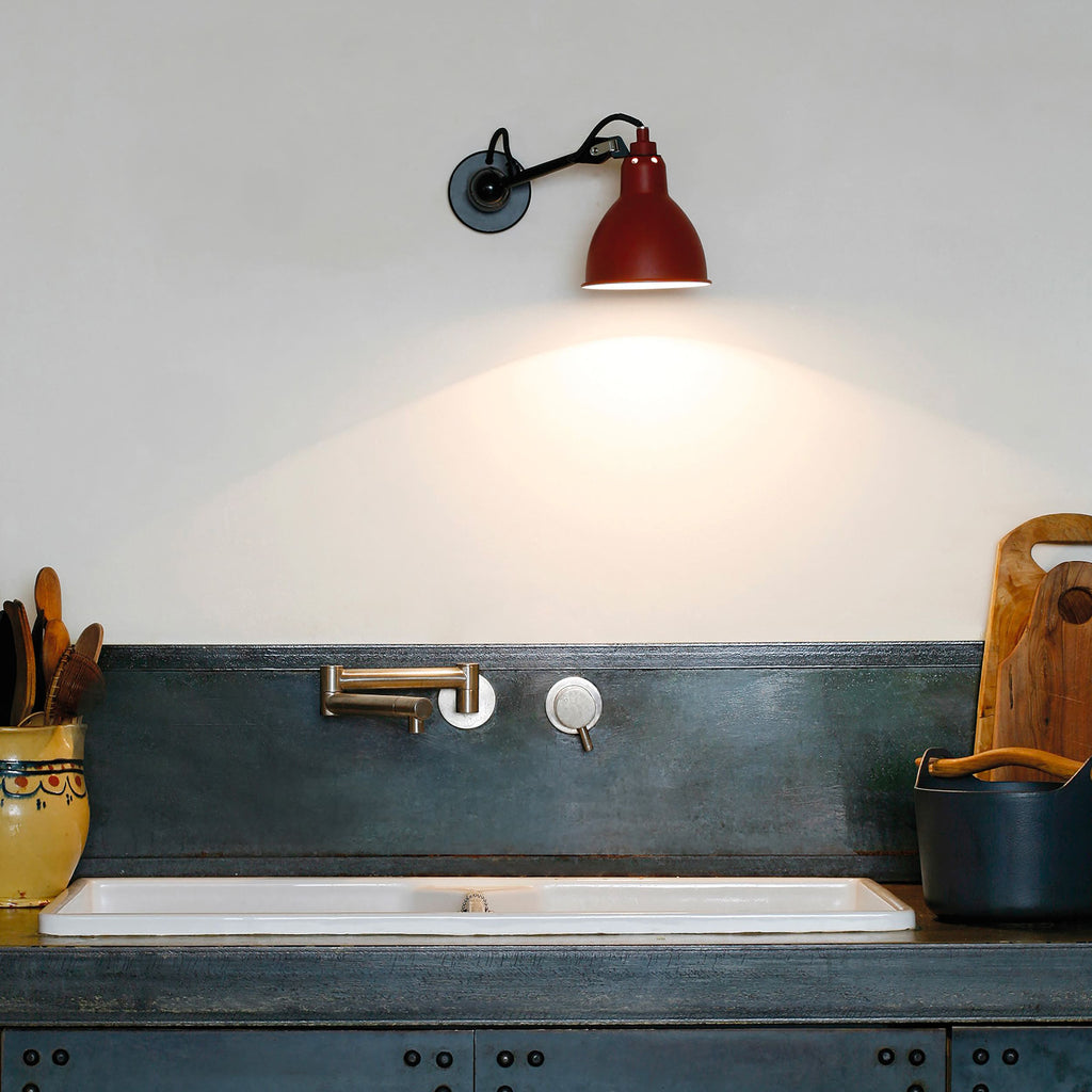 DCW Editions Lampe Gras 304 Small Wall Light - Black Arm