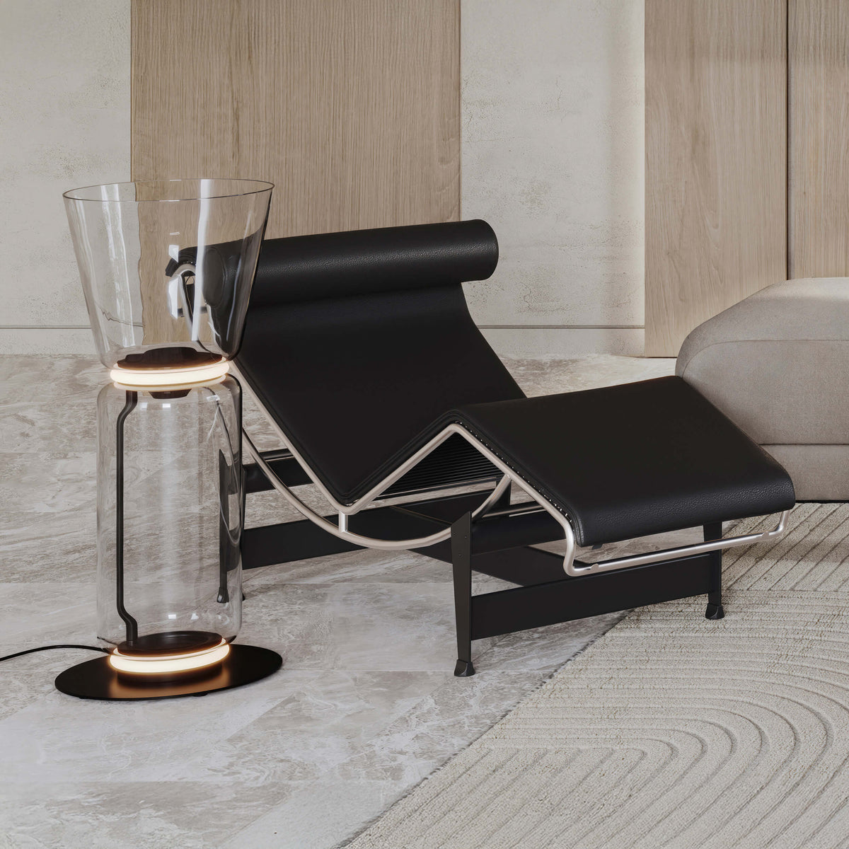Flos Noctambule Floor Lamp - High Cylinder & Cone Or Bowl