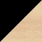 Black with Lacquered Oak